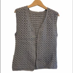 2/$25 Vintage 90’s Grandma Knit Sleeveless Vest Size Large GUC